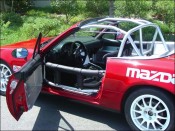 Full Roll Cage - Mig Weld - Straight Passenger Bar - 1990-2005 Miata